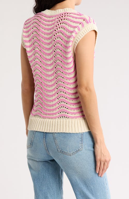 Melrose And Market Split Neck Sleeveless Sweater
