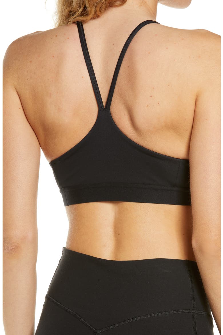Dri-FIT Indy Non-Padded Sports Bra, Alternate, color, BLACK/ WHITE