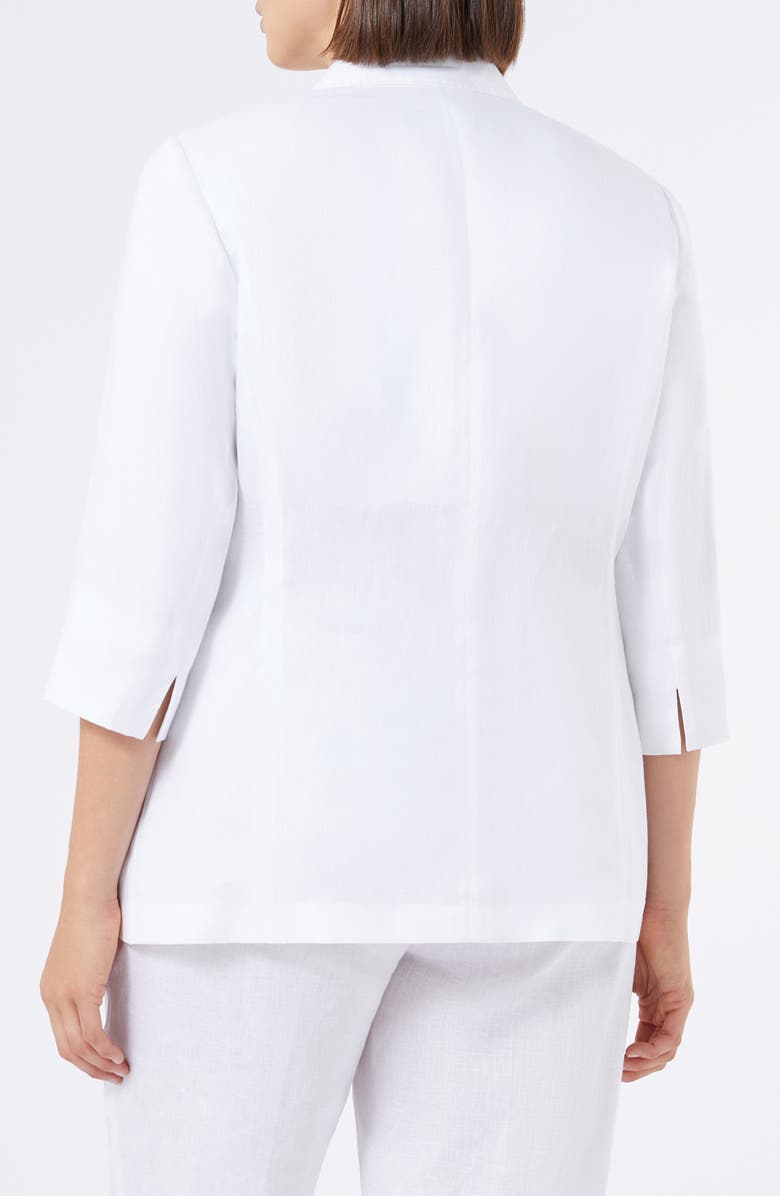 Marina Rinaldi Sabadel Linen Jacket, Alternate, color, 