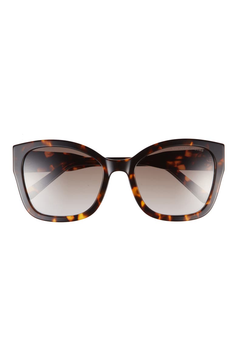 56mm Gradient Round Sunglasses, Main, color, HAVANA/ BROWN