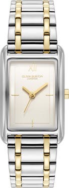 Olivia Burton Grove Rectangular Bracelet Watch, 23mm
