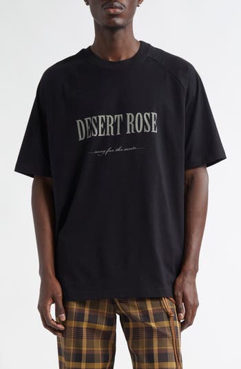 Song For The Mute Desert Rose Cotton Graphic T-shirt In Black