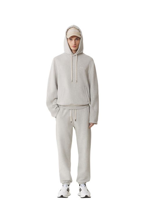 Lanvin Cotton Fleece And Cashmere Jogging Pants In Gray