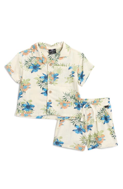 Cabana Button-Up Shirt & Shorts Set (Baby)