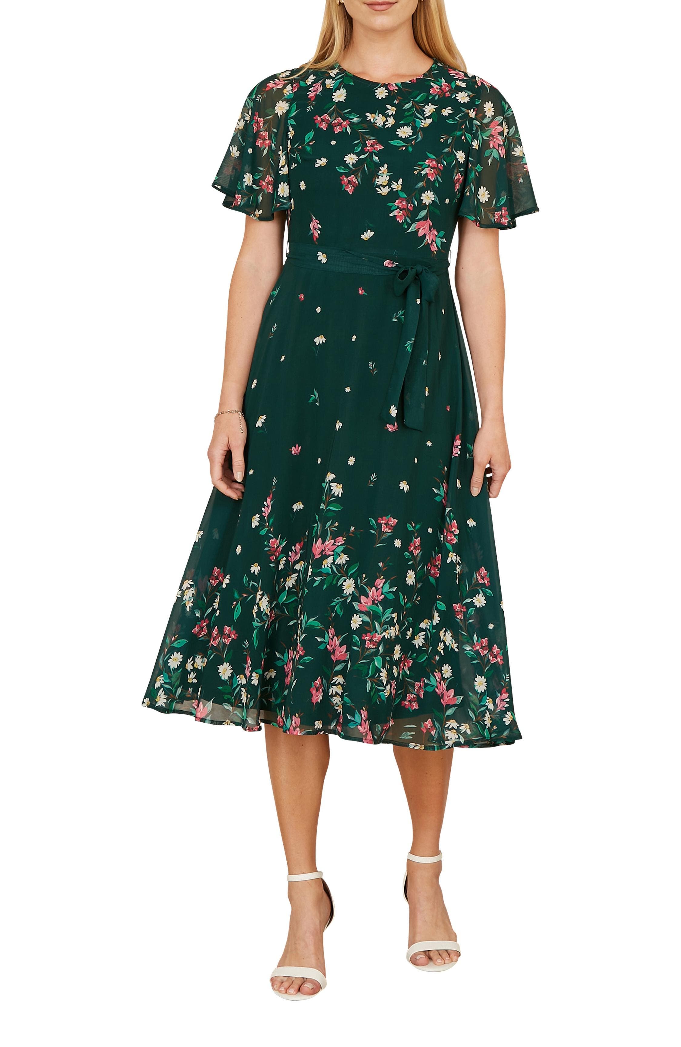 Daisy Mirror Placement Skater Dress (Women) | Nordstrom