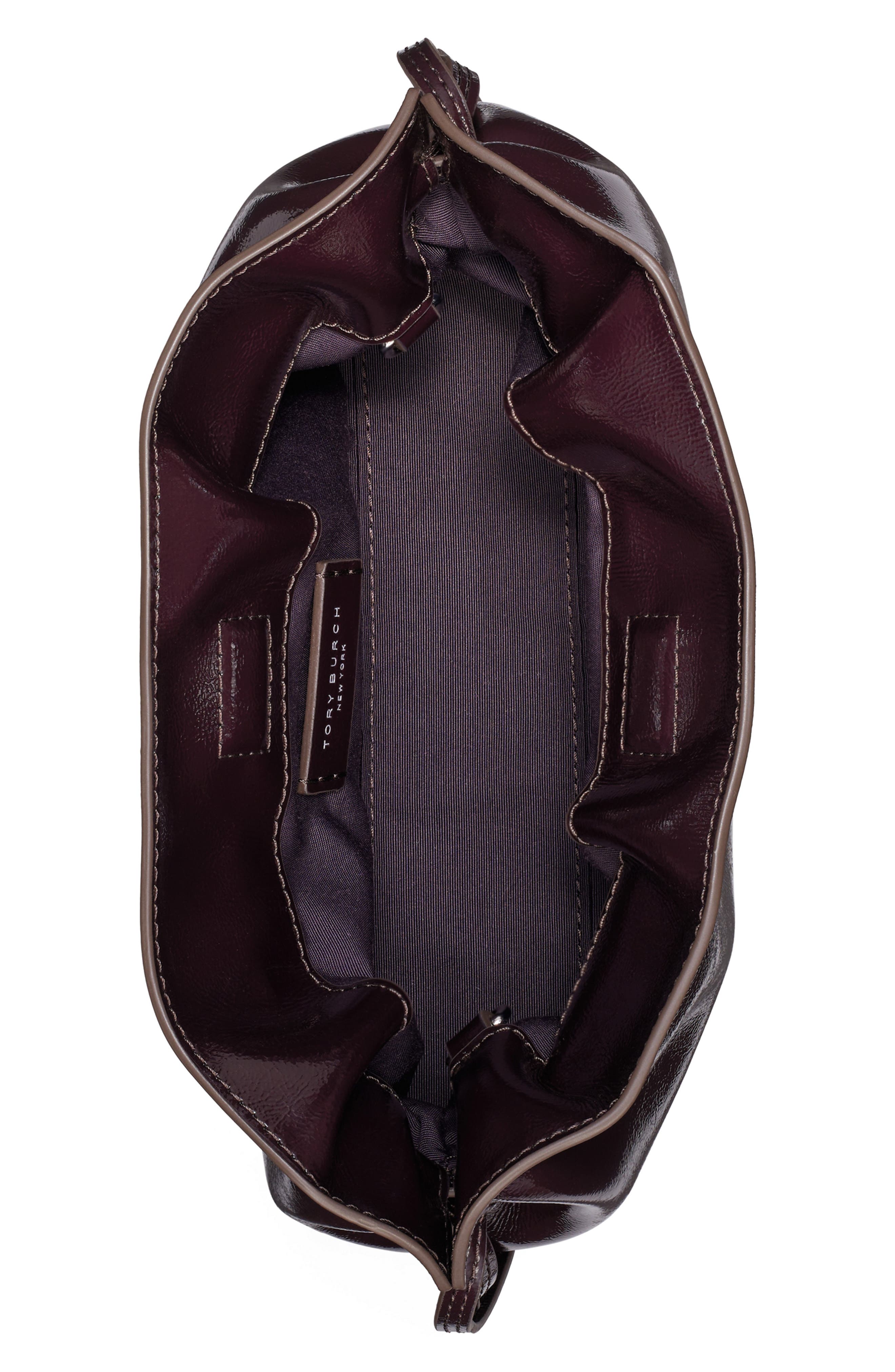 Ella Distressed Drawstring Pouch, Alternate, color, MULBERRY