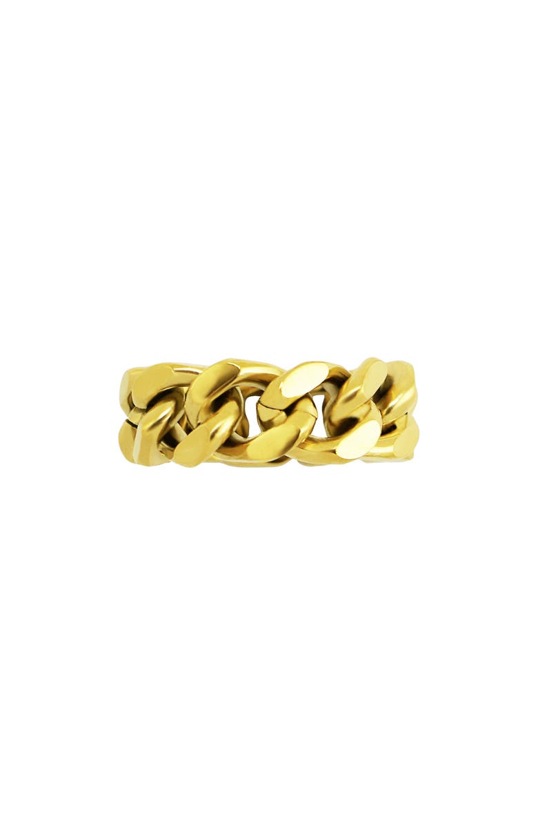 REBL Chain Band Ring, Alternate, color, Gold
