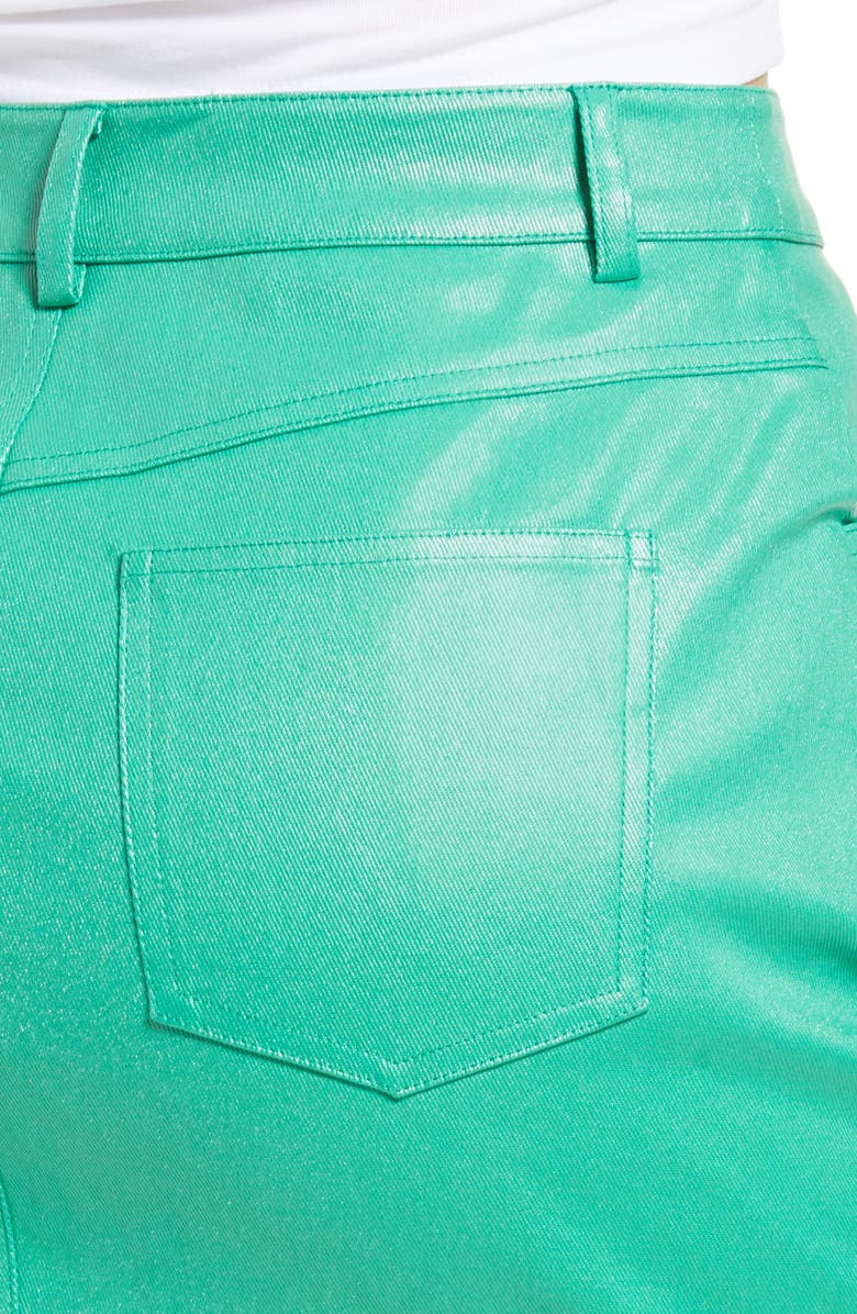Grey Lab Coated Miniskirt, Alternate, color, Green