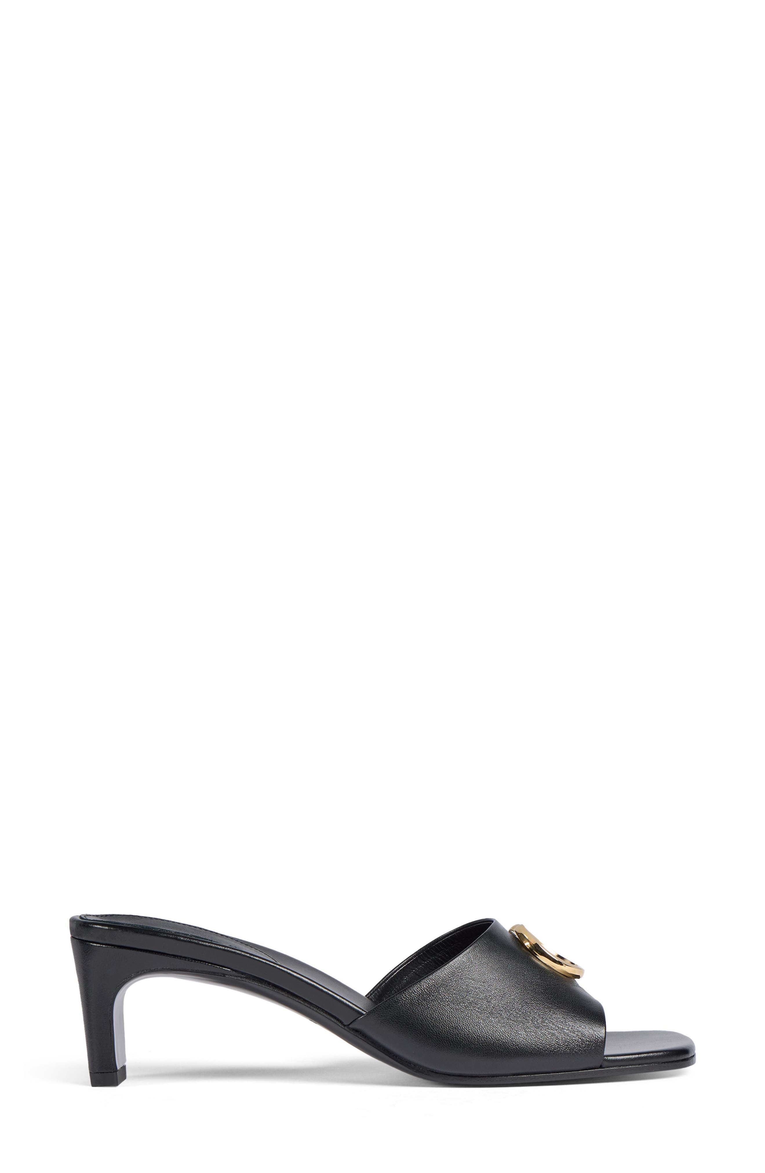 Gucci Interlocking-G Slide Sandal, Alternate, color, Nero