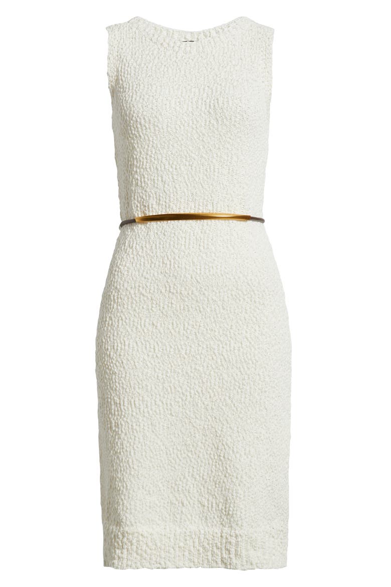 Bouclé Knit Sheath Dress, Alternate, color, CREAM
