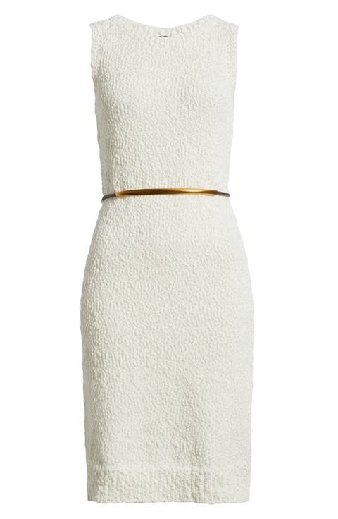 Bouclé Knit Sheath Dress