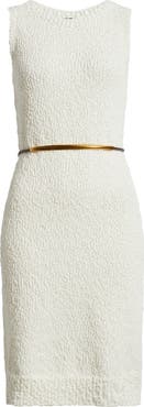 DONNA KARAN WEEKEND Bouclé Knit Sheath Dress