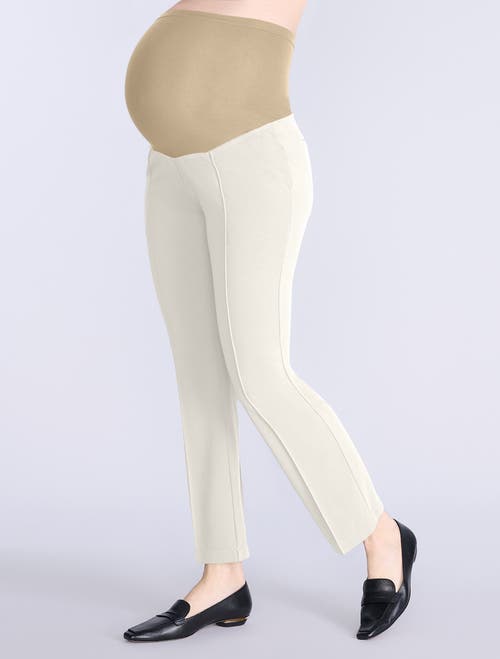 Motherhood Maternity Mia Secret Fit Over The Belly Slim Straight Leg Pant In Green