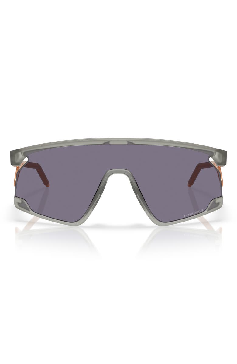 Oakley BXTR 39mm Polarized Rectangular Sunglasses, Main, color, Trans Grey Ink / Prizm Grey