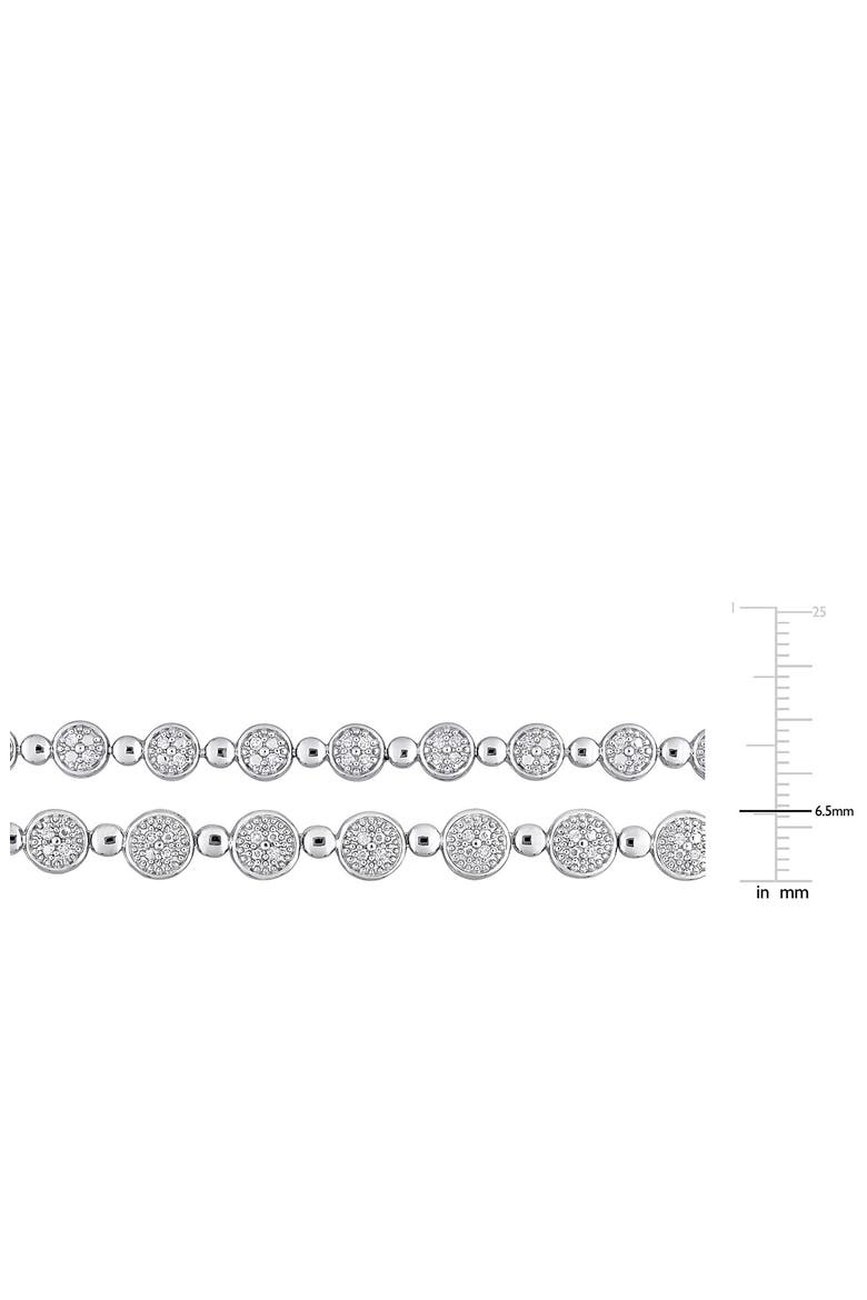 Diamond Tennis Necklace & Bracelet Set - 1ct., Alternate, color, WHITE