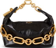 Balmain Mini Sync Bag In Calfskin Leather