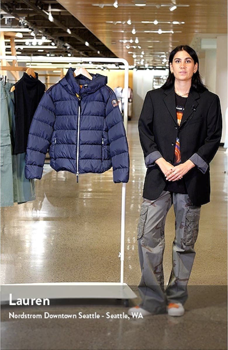 Jinny Hooded Water Repellent 750 Fill Power Down Puffer Jacket, sales video thumbnail