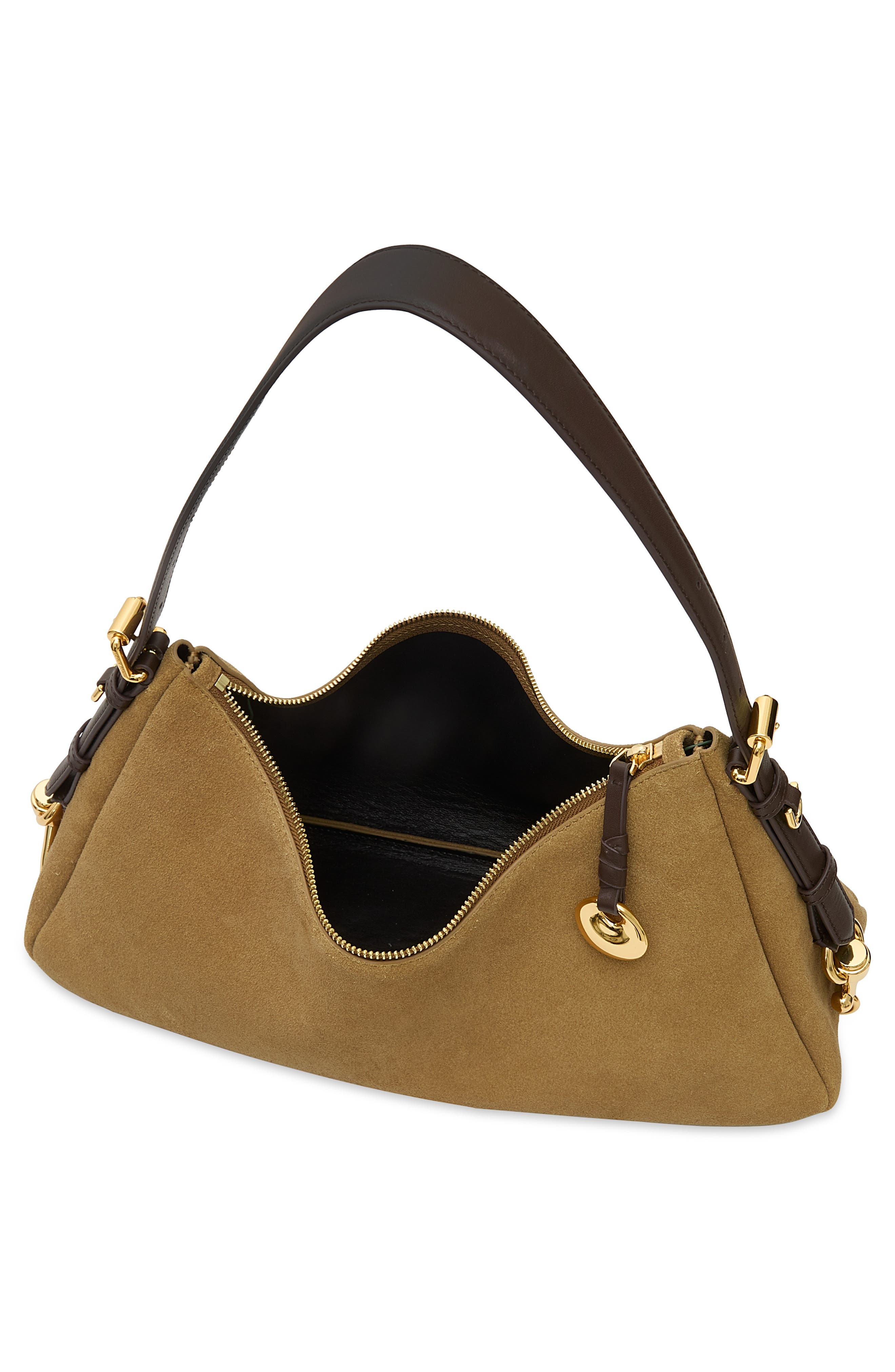 Mia Large Leather Shoulder Bag, Alternate, color, CHEST/ FOND