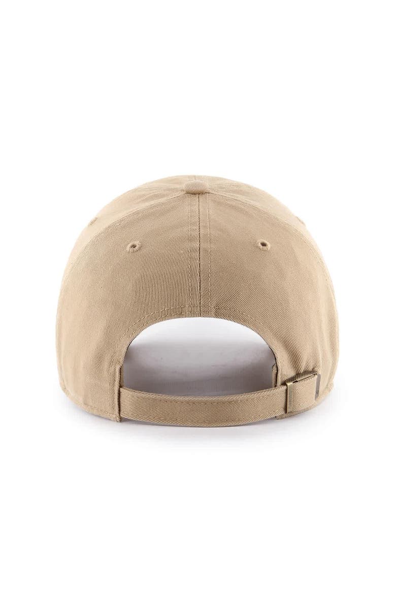 Men's '47 Khaki Indiana Fever Core Logo Clean Up Adjustable Hat, Alternate, color, Khaki