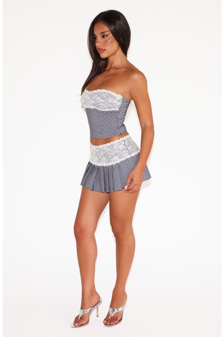 Strapless Lace Top, Alternate, color, BLACK