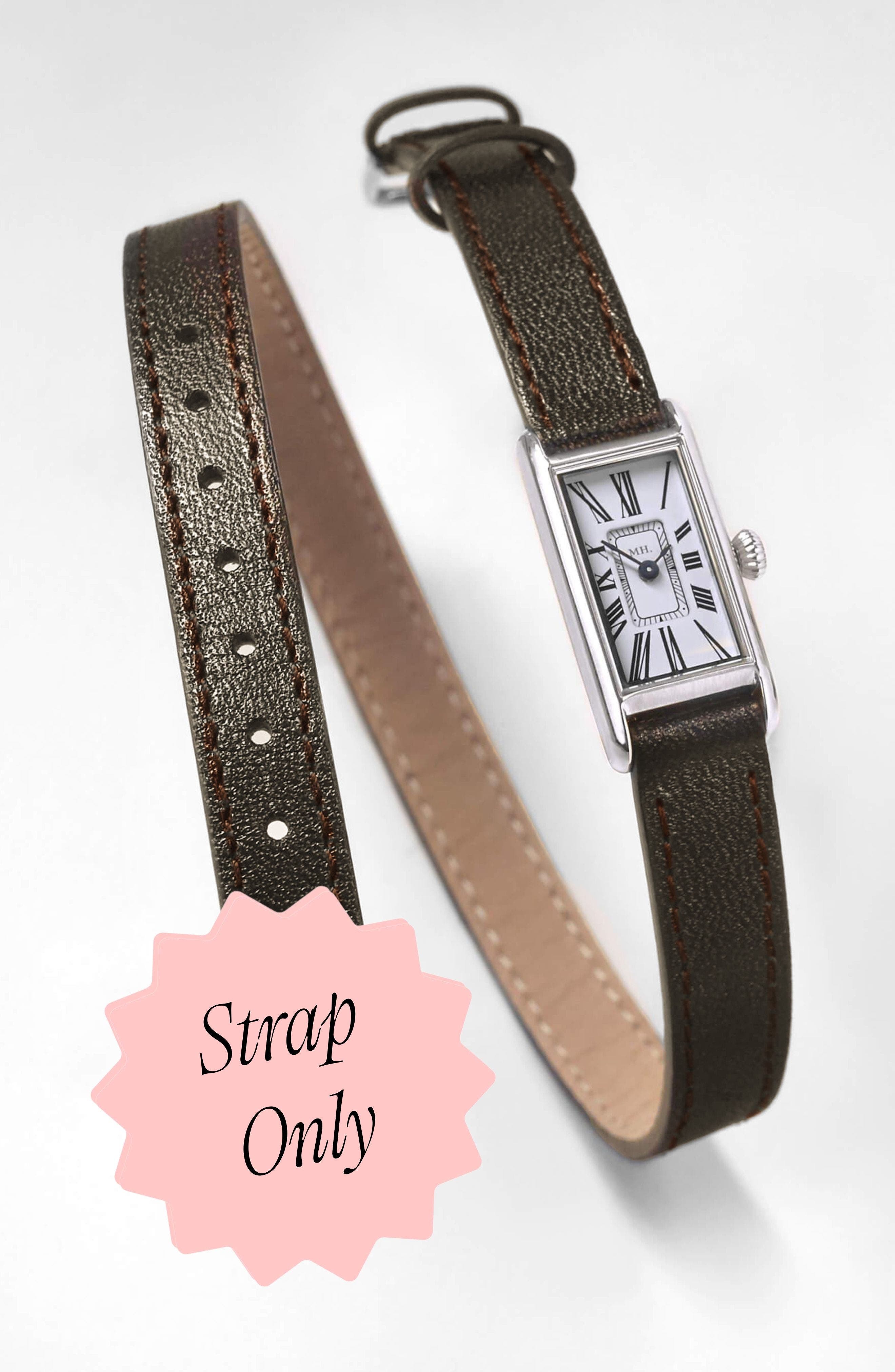 Espresso Strap - Silver Buckle