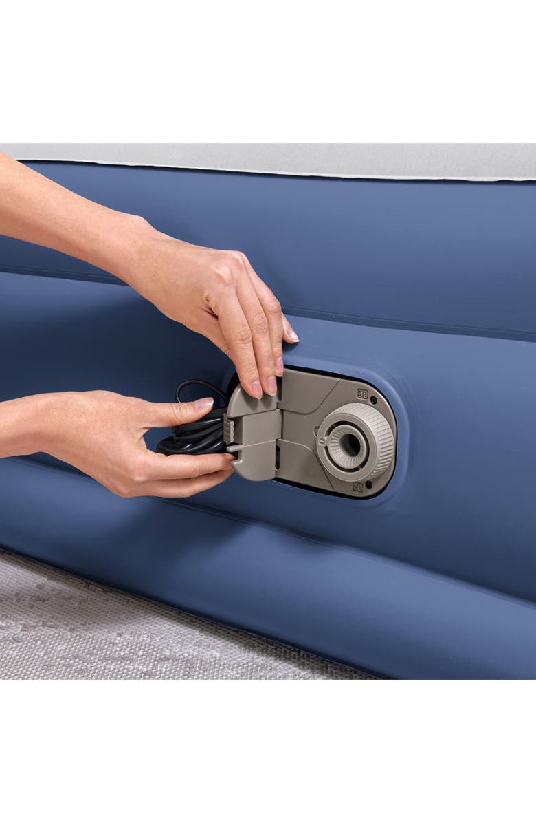 Bestway Tritech 18" Queen Air Mattress with Built-in AC Pump & Antimicrobial Coating, Alternate, color, Multicolored