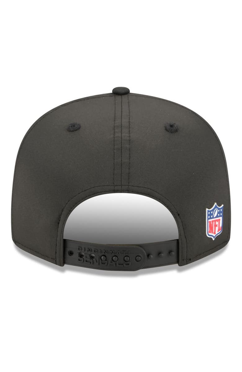 New Era Men's New Era Black Cincinnati Bengals 2025 Sideline  Split Panel 9FIFTY Snapback Hat, Alternate, color, Black