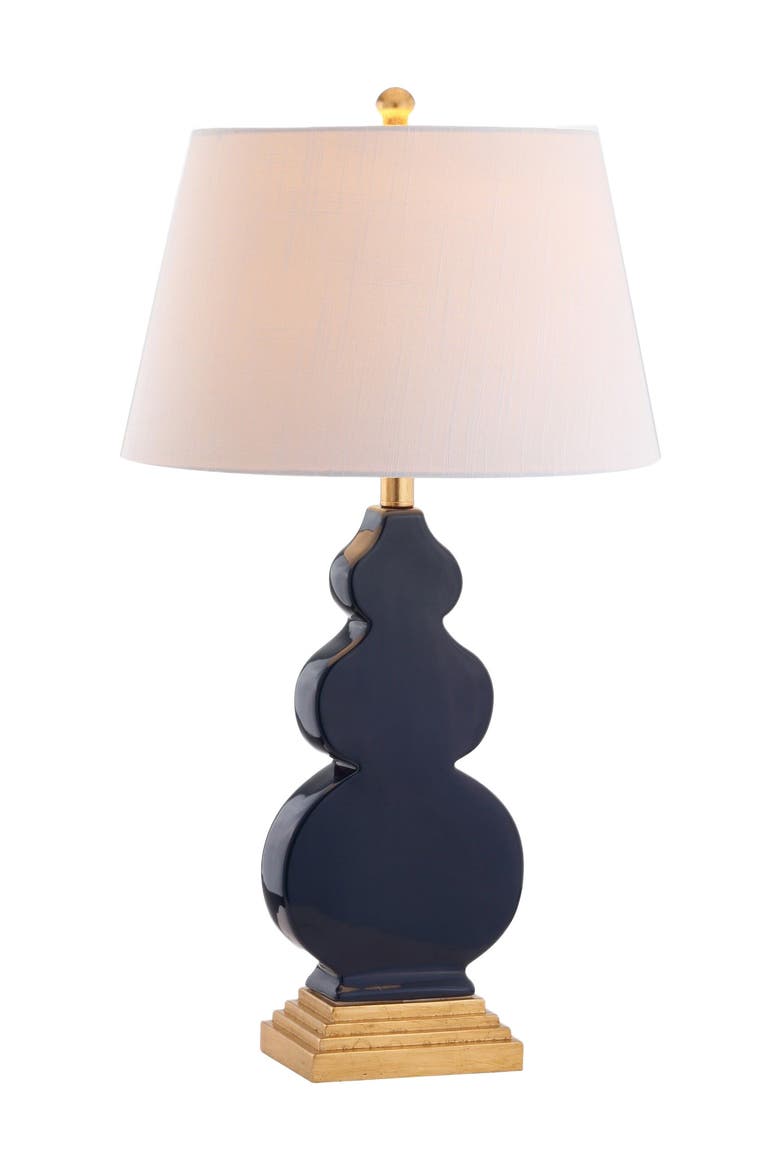Carter 29" Ceramic/Resin LED Table Lamp, Main, color, Navy/Gold