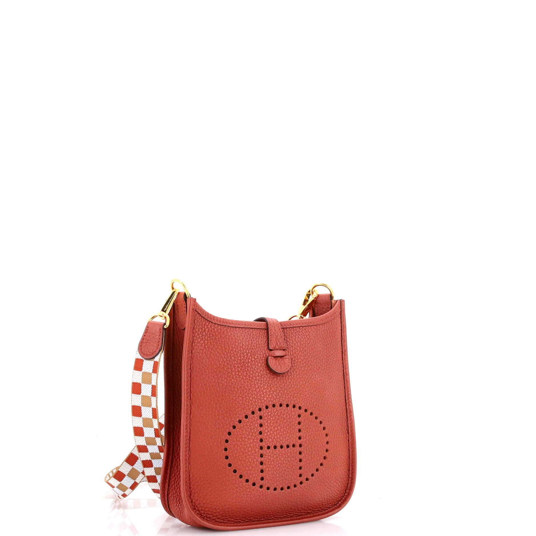 Pre-Owned Hermes Evelyne Bag Gen III Clemence TPM, Alternate, color, Cuivre