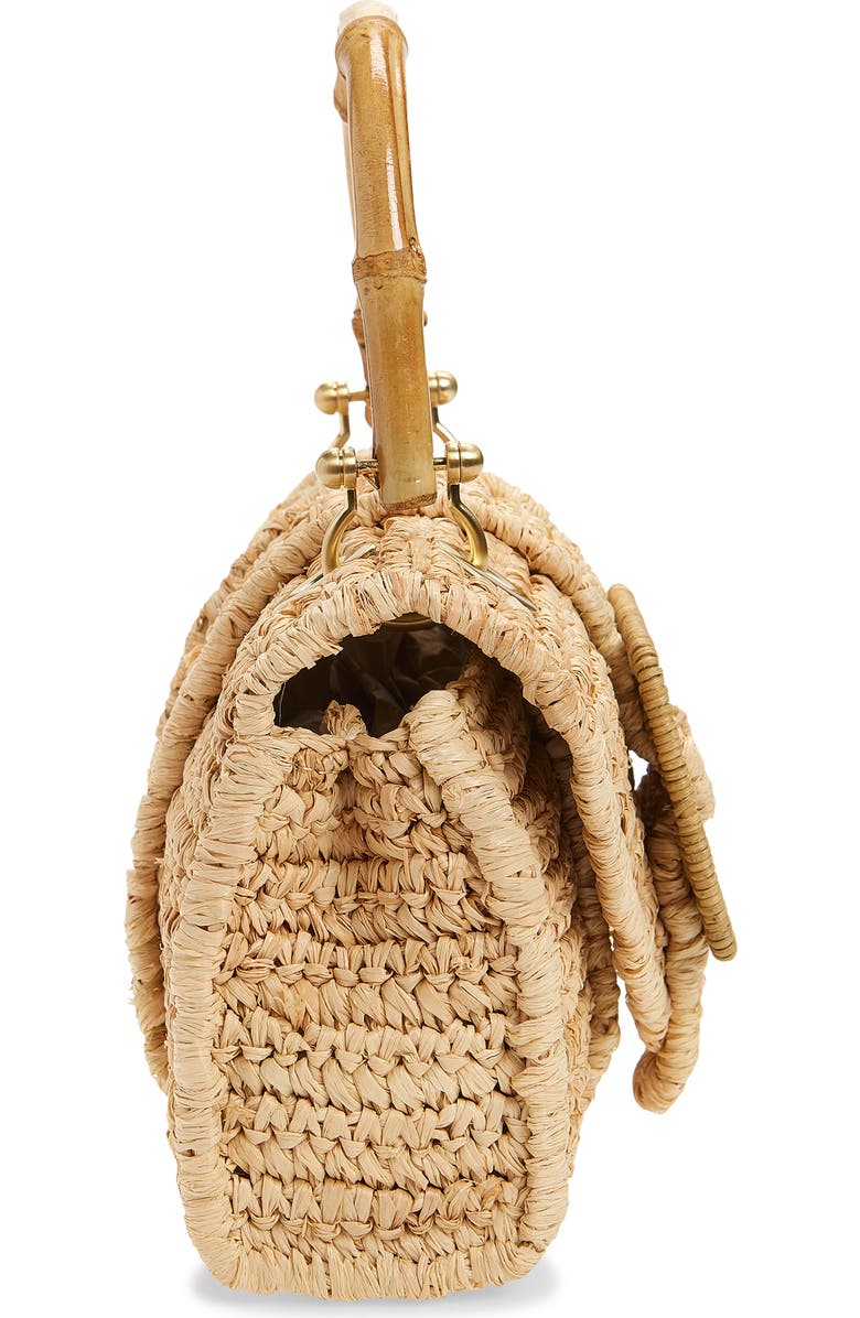 Pamela Munson The Avis Mini Raffia Shoulder Bag, Alternate, color, Natural