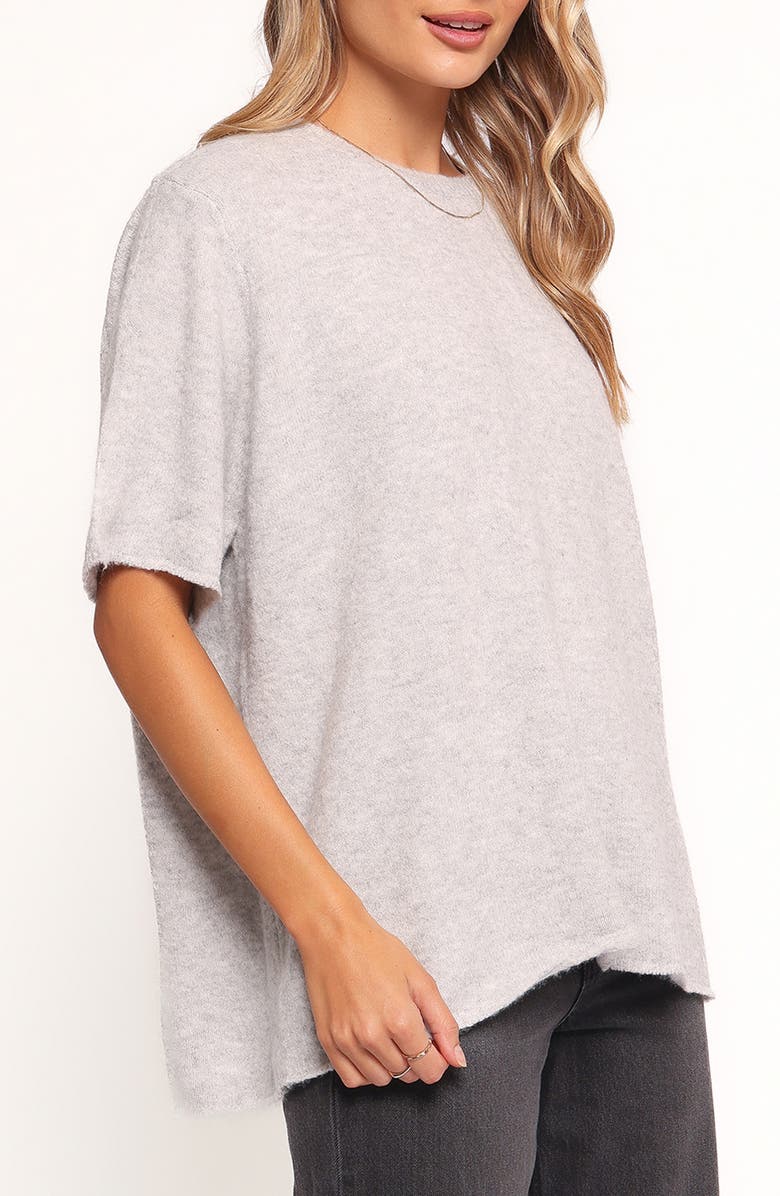 Petal & Pup Morris Short Sleeve Oversize Sweater, Alternate, color, Grey