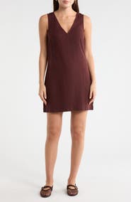 Madewell Marina Linen Blend Minidress