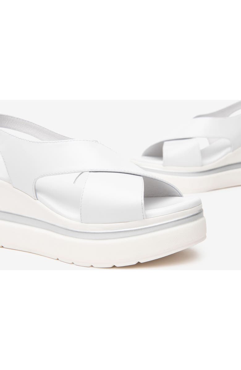 NeroGiardini Slingback Platform Sandal, Alternate, color, White