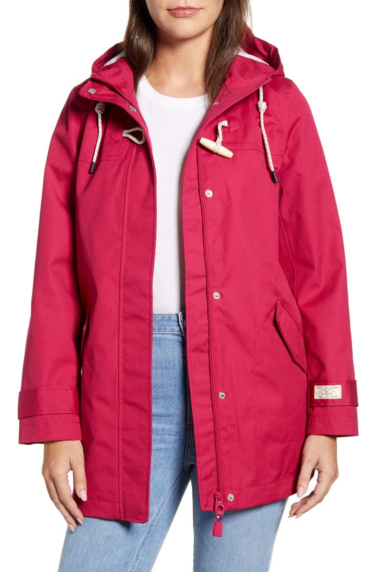 Coast Waterproof Hooded Jacket, Main, color, BERRY