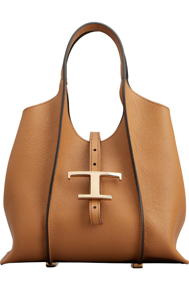 Tod
s Mini T Timeless Shopping Bag, Main, color, Kenia Scuro