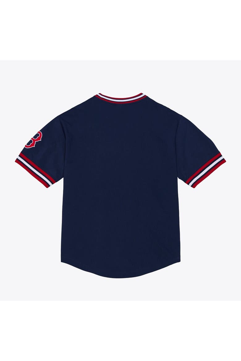 Men's Mitchell & Ness  Navy Boston Red Sox Wild Pitch Ringer T-Shirt, Alternate, color, Navy