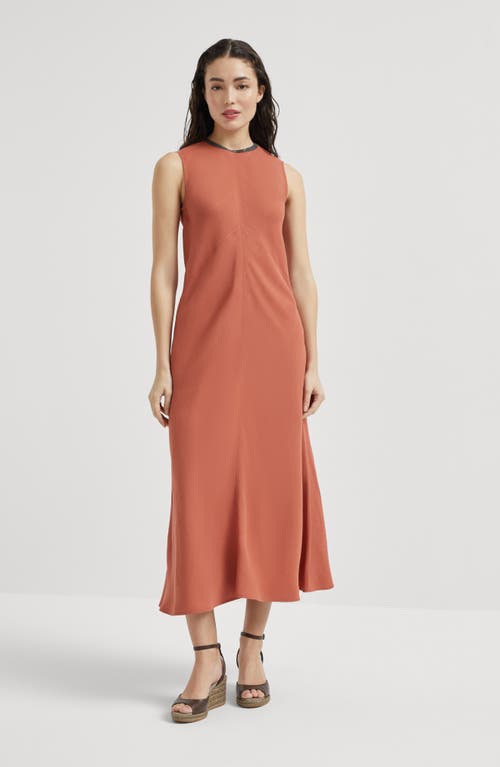 Brunello Cucinelli Monili Midikleid Mit Kettendetail