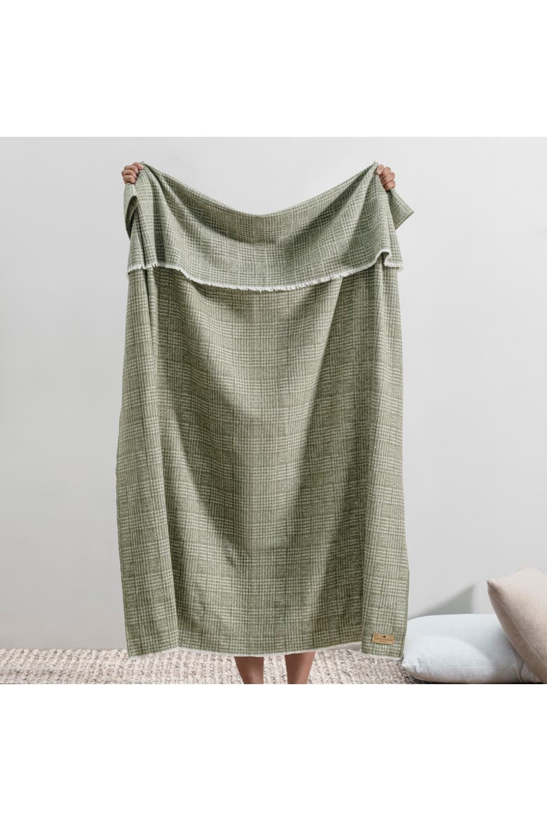 Sutton Plaid Throw, Alternate, color, Chive