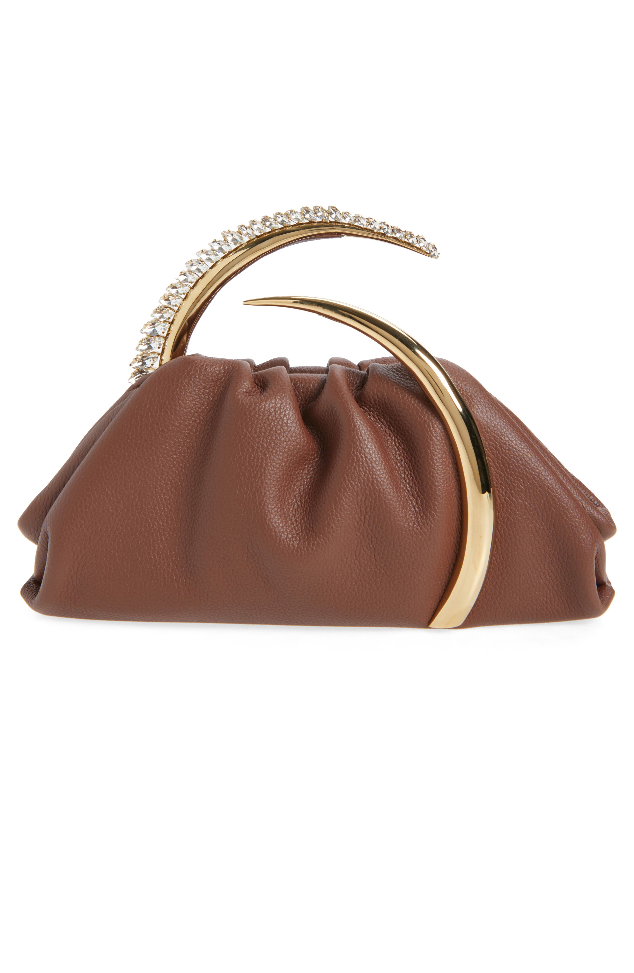 L’alingi Karma Leather Pouch, Alternate, color, Chocolate Brown