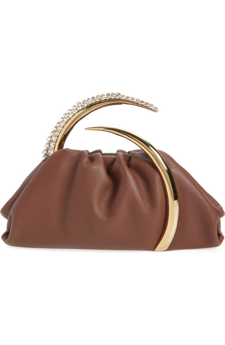 L’alingi Karma Leather Pouch, Alternate, color, Chocolate Brown