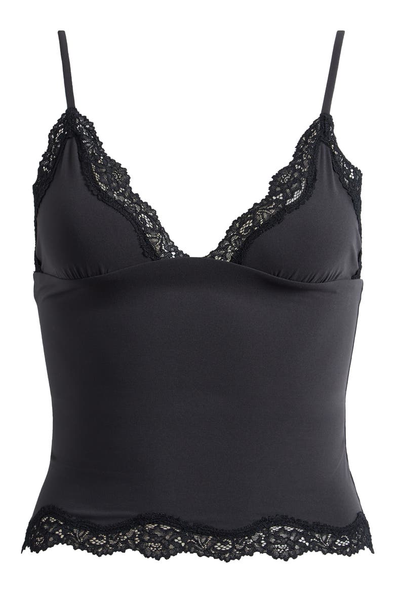 Fits Everybody Lace Triangle Camisole, Alternate, color, ONYX