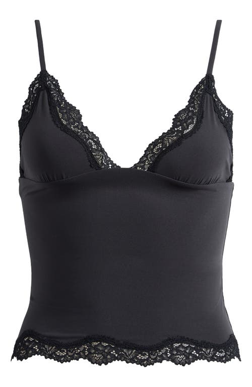 Skims Fits Everybody Lace Triangle Camisole In Black
