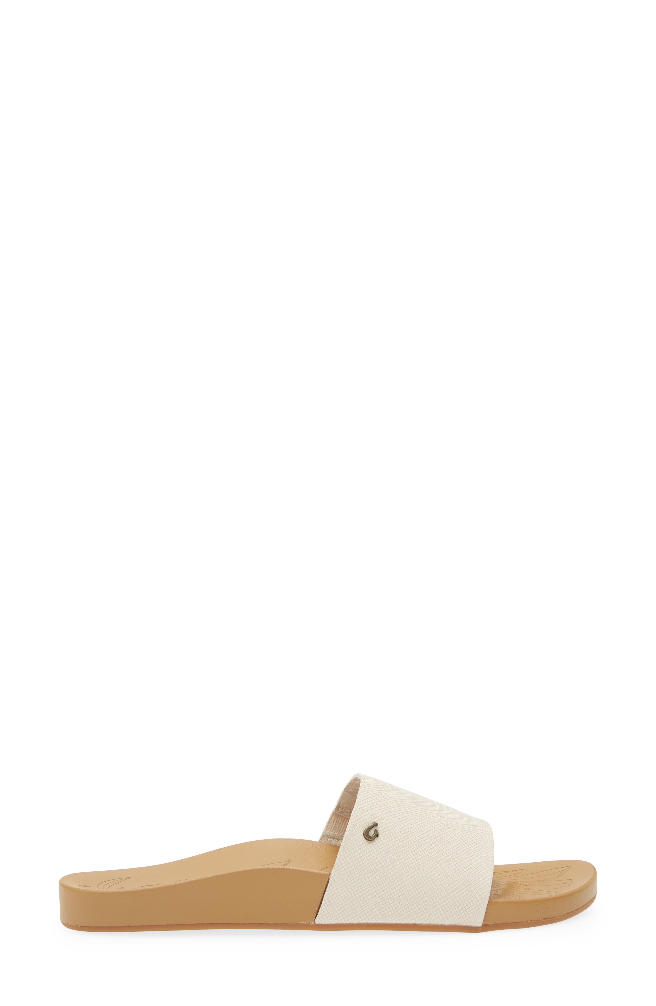 Kipea'a Pono Slide Sandal, Alternate, color, TAPA / CROSSHATCH