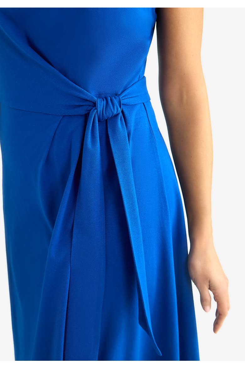 Tie Waist Dress, Alternate, color, NAVY WHITE