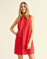 Cartolina Fiona Linen Shift Dress