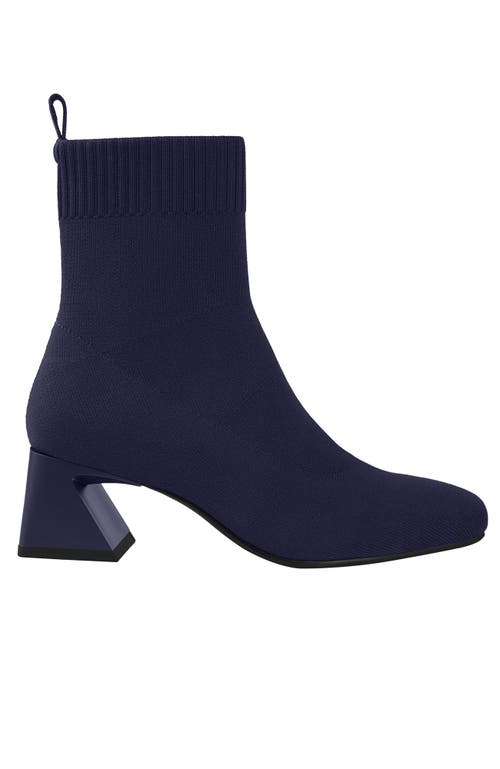 Vivaia Square-toe Water-repellent Heeled Boots In Blue