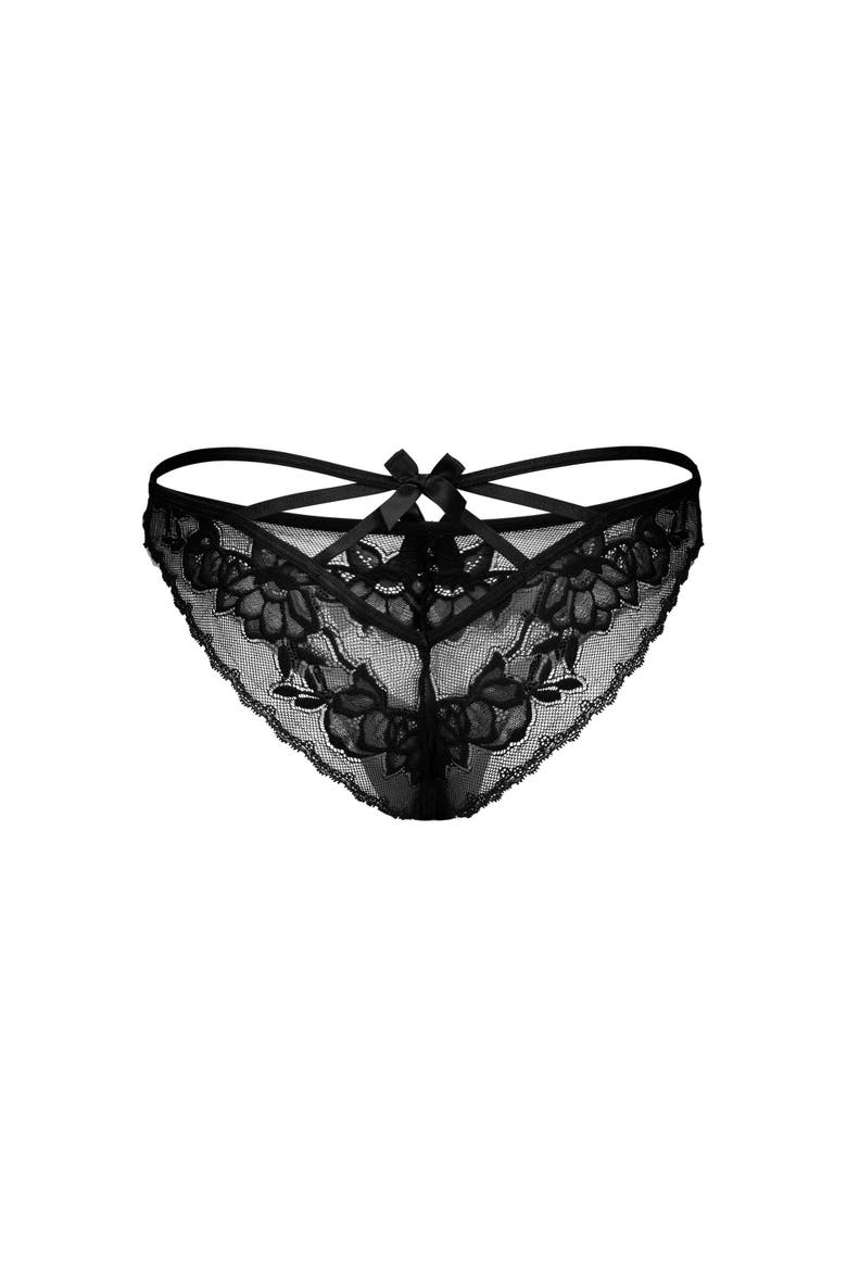 Azula Cheeky Panties, Alternate, color, Black