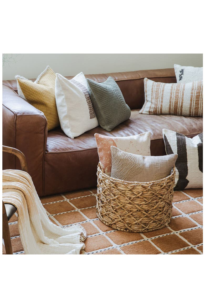Forest Path Accent Pillow, Alternate, color, BEIGE