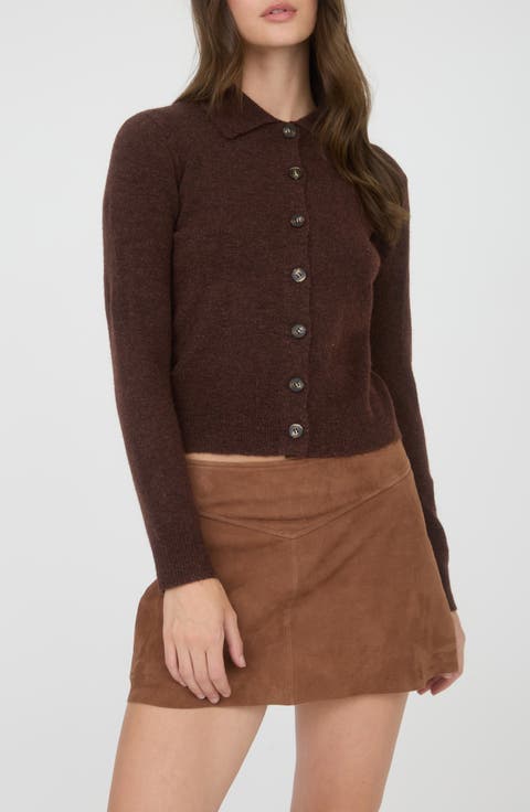 Collared Crop Cardigan