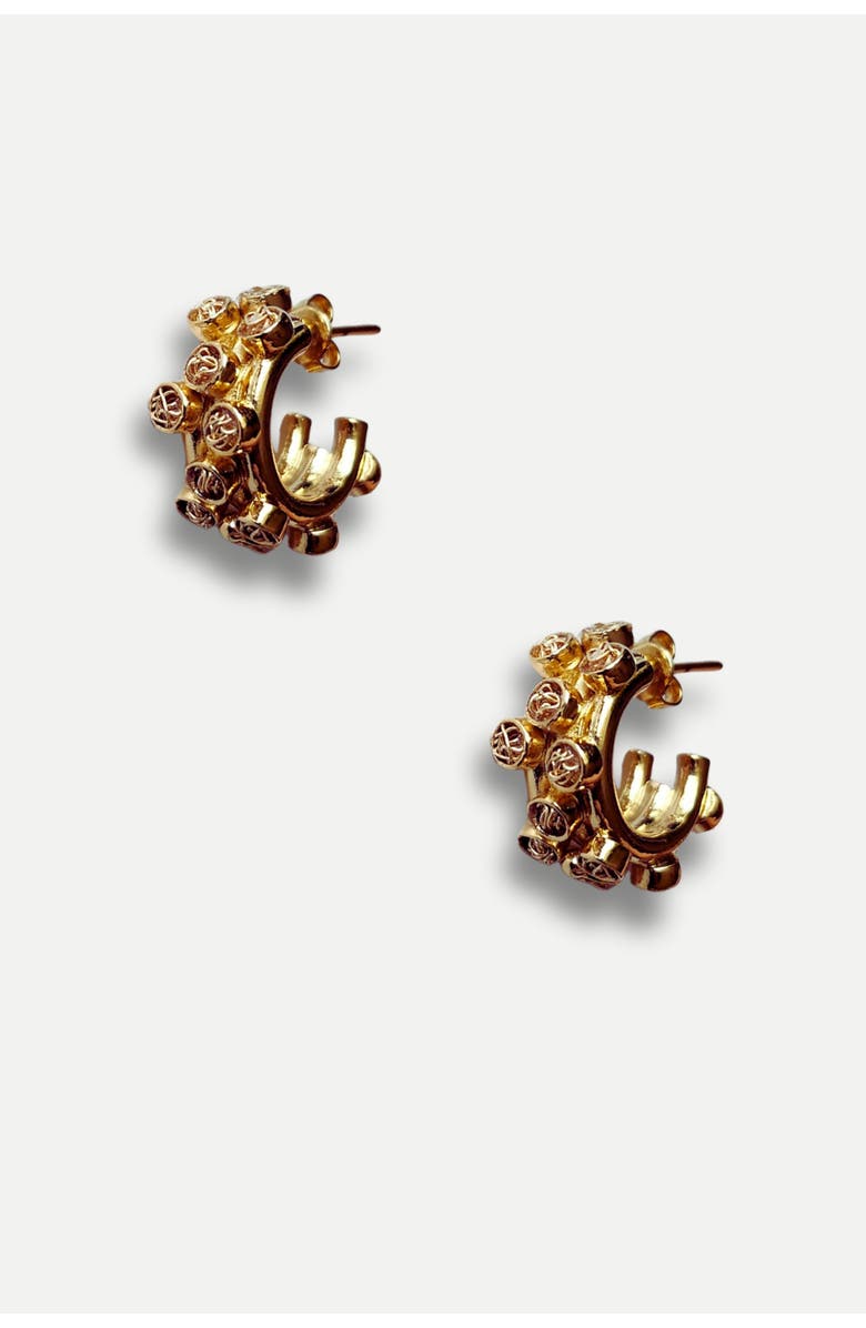 Daniela Millan Jewelry Trilogy Luxe Hoops, Main, color, Gold